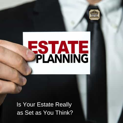 Man Holding Estate Planning Card